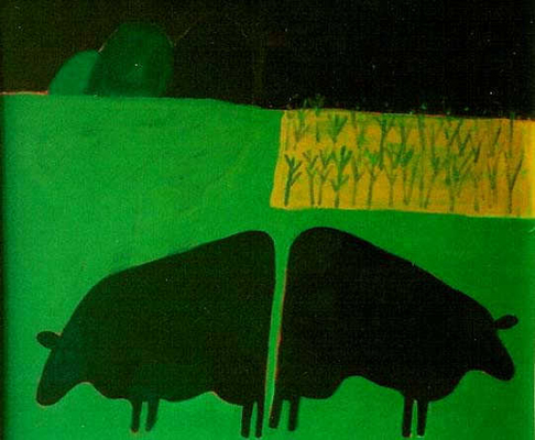 Farm Painting -Cows