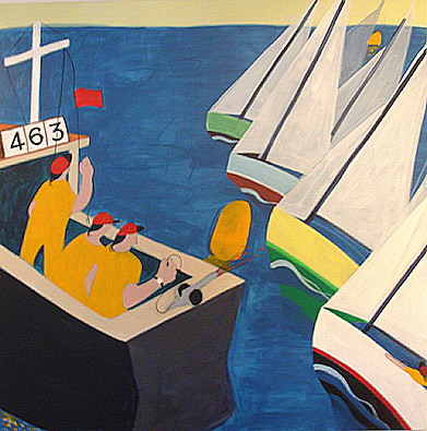 Nautical Painting -Fishing