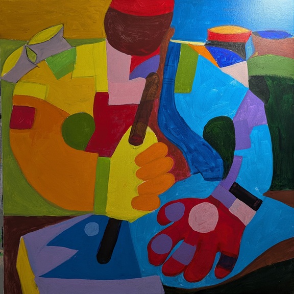 Abstract Fisherman